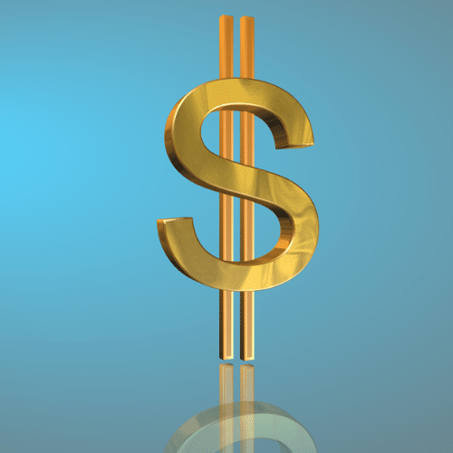 Starting a blog can be profitable!  Image of a dollar sign.