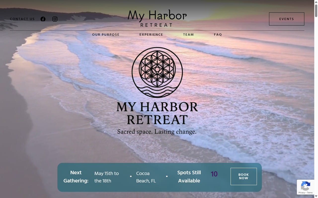 My Harbor Retreat &mdash; website screenshot